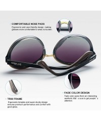 Aviator Polarized Sunglasses Protection Oversized - Round Purple1 - CS18CWIYW7L $24.04