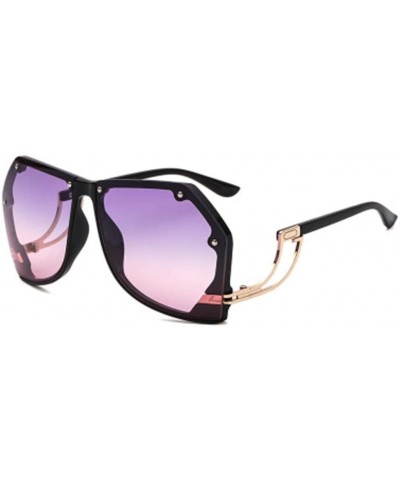 Sport Ocean Siamese Sunglasses Fashion Retro Glasses Men and Women Big Frame Visor Mirror - 5 - CK190R5DUGK $58.17