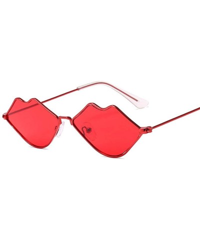 Wrap 2020 Cute Sexy Ladies Lips Sunglasses Women Metal Frame Fashion Vintage Sun Glasses Female UV400 Shades - CE198ZUQQMR $3...