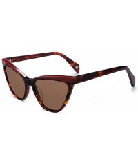 Goggle Cat Eye Sunglasses for Women Men-Trendy Acetate Polarized Sunglasses Designer Style - C81966EI0QR $25.21