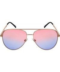 Aviator Classic Aviators w/Brow Bar and Flat Lens 5114 - Rose Gold - CD185LNS5UM $11.11