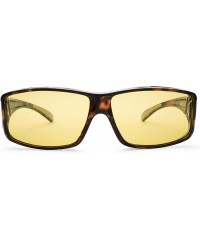 Round Sunglasses Over Glasses for Women and Men Polarized 100% UV Protection - Tortoise - CI18EXM9UTS $20.54