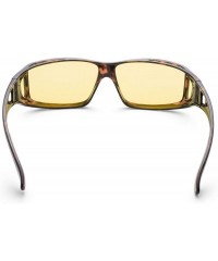Round Sunglasses Over Glasses for Women and Men Polarized 100% UV Protection - Tortoise - CI18EXM9UTS $20.54