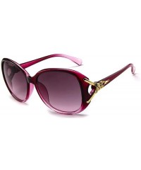 Goggle 2019 New Women Sunglasses Retro Eyewear Oversized Goggles Eyeglasses Sunglasses 58MM - Purple A5 - C318LWEA3RE $11.29
