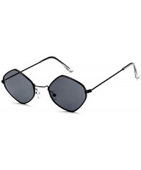 Square Fashion Metal Sun Glass Cool Square Shape Colorful Fashion Simple Style Metal Transparent Sunglasses - CJ18OY8W775 $6.61