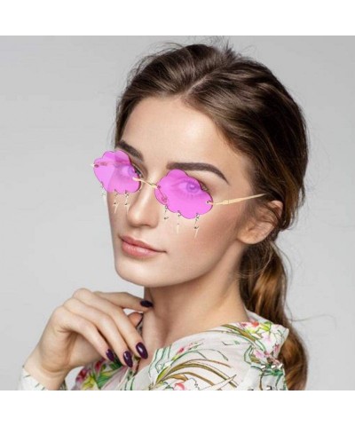 Sport Sunglasses Polarized Protection Steampunk - Purple - C4190HXS795 $11.15