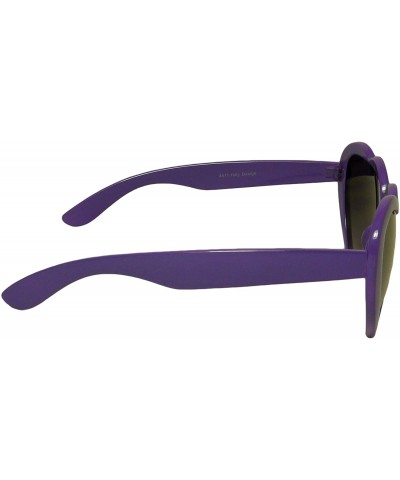 Oversized Large Oversized Womens Heart Shape Sunglasses Love Eyewear - Purple - CX11IAEBY27 $12.11