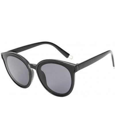 Oversized Women Sunglasses Oversized Sun Glasses Cat eye Vintage Female Eyewear Goggles - Black - CU190OH8ASR $30.85