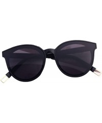 Oversized Women Sunglasses Oversized Sun Glasses Cat eye Vintage Female Eyewear Goggles - Black - CU190OH8ASR $30.85