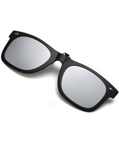 Aviator Polarized Sunglasses Prescription Eyeglass Orange 2 - Rectangle【silver】 - CF18U07U6ED $14.30