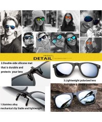 Aviator Polarized Sunglasses Prescription Eyeglass Orange 2 - Rectangle【silver】 - CF18U07U6ED $14.30