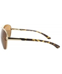 Round Aviator Polarized Bifocal Sunglasses Sun Readers Bi Focal Reading Glasses - Gold - CP17AAIRMWI $29.32