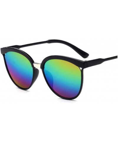 Round Polarized Sunglasses Vintage Mirrored - E - CQ199SDAY02 $7.70