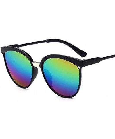 Round Polarized Sunglasses Vintage Mirrored - E - CQ199SDAY02 $18.52