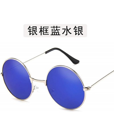 Aviator Lady Small Sunglasses Men Women Retro Metal Frame Round Eye Vintage Tiny Female Sun Glasses - 3 - C7198ZX4D6G $40.52