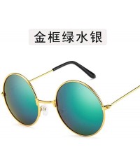 Aviator Lady Small Sunglasses Men Women Retro Metal Frame Round Eye Vintage Tiny Female Sun Glasses - 3 - C7198ZX4D6G $40.52