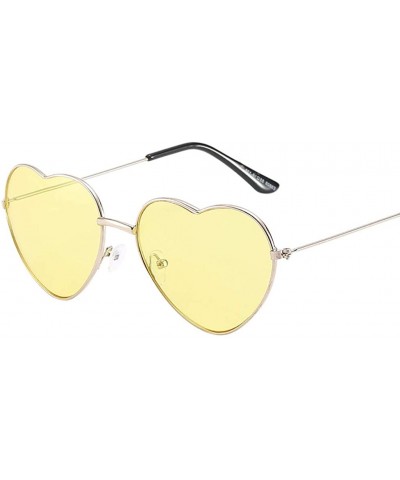 Square Glasses- Unisex Love Vintage Eye Sunglasses Retro Eyewear Fashion Radiation Protection - 8203d - C418RS6HQE2 $11.44