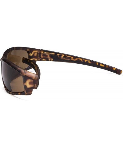 Sport Bifocal Sports Sunglasses TR90 Frame Outdoor Reading Sunglasses - Demi-brown-lens - CP18NK20ONE $17.52