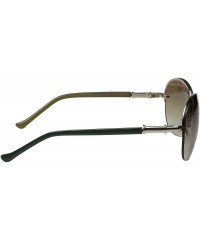 Rimless Womens 035-62 - Gold/Geen - C712DPQ60TH $51.78