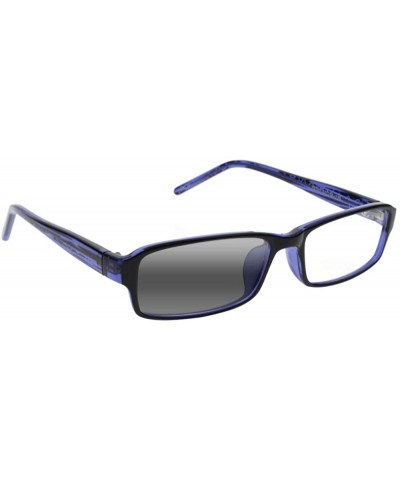 Rectangular Multifocal Progressive Men Women Rectangular Reading Glasses Transition Photochromic Anti-UV Reader - Blue - CE18...