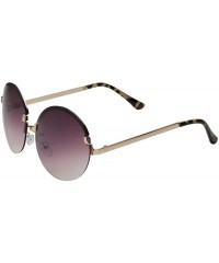 Round Women's Large Oversized Frameless Round Sunglasses - Lavender Lens - CM12F79PJMT $11.49