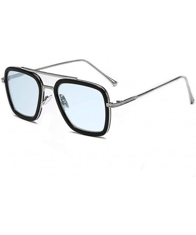 Aviator Vintage Aviator Sunglasses Classic Glasses - Blue - CT18W6H4K6W $20.87
