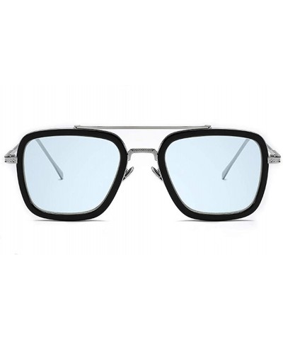 Aviator Vintage Aviator Sunglasses Classic Glasses - Blue - CT18W6H4K6W $12.29