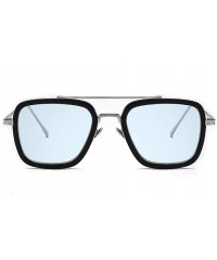 Aviator Vintage Aviator Sunglasses Classic Glasses - Blue - CT18W6H4K6W $12.29