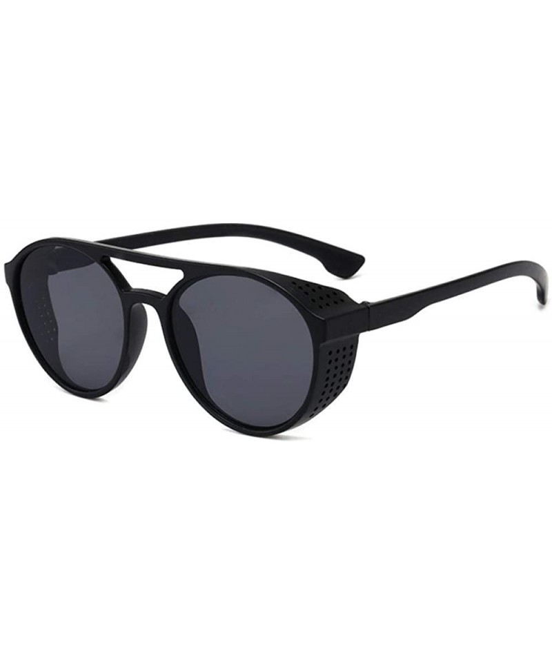 Oversized Sunglasses men's retro box trend sunglasses spread the impulse eye - Sand Black and Gray Tablets - CZ190MN6KNT $22.77