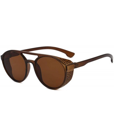 Oversized Sunglasses men's retro box trend sunglasses spread the impulse eye - Sand Black and Gray Tablets - CZ190MN6KNT $22.77