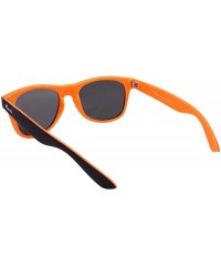 Wayfarer Bergamo UV 400 Glare Reducing Lightweight Sunglasses - Black / Orange - CE18SLTYKWZ $15.81