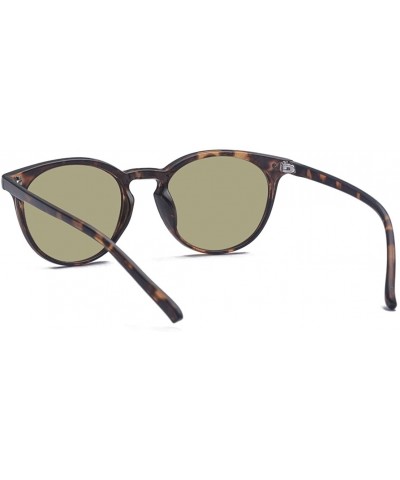 Round Vintage Inspired Small Round Sunglasses for Men or Women - Tortoise Blue - CF18DUT5S3E $10.10