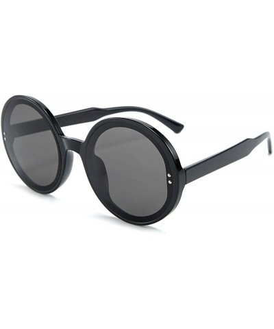 Sport Retro Round Sunglasses Unisex-Fashion Polarized Lens-Sturdy Plastic Frame - A - C4190E0T59O $59.84