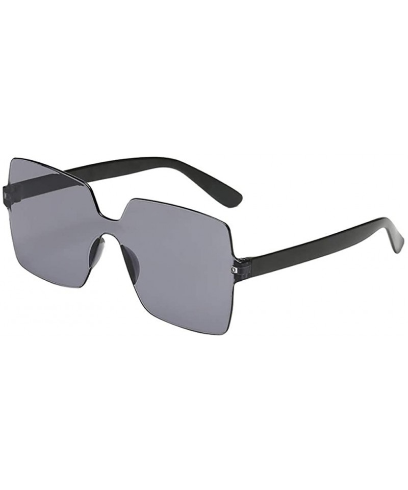 Women's Trendy Square Rimless Sunglasses