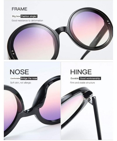 Sport Retro Round Sunglasses Unisex-Fashion Polarized Lens-Sturdy Plastic Frame - A - C4190E0T59O $32.28