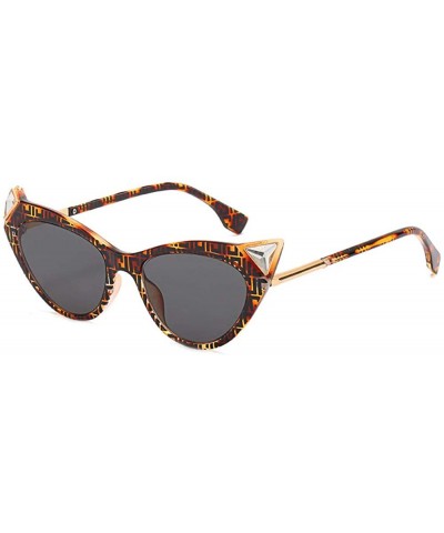 Rimless Small Box Sunglasses Personality Cat Eyes Sunglasses Female Sunglasses - CP18X5ZM6YU $53.57