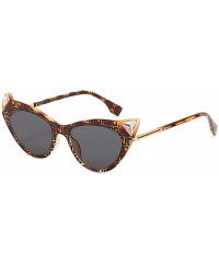 Rimless Small Box Sunglasses Personality Cat Eyes Sunglasses Female Sunglasses - CP18X5ZM6YU $82.50