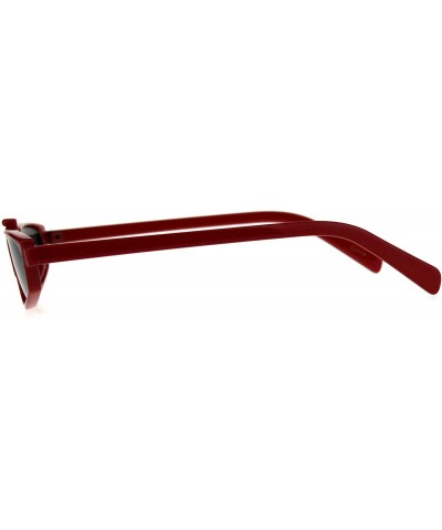 Rectangular Mens Vintage Goth Rectangular Plastic Futurism Pimp Sunglasses - Red Black - C718CC7WTY3 $11.49