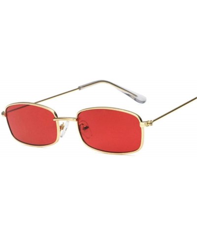 Aviator Small Sun Glasses Female Red Pink Lens Glasses Small Frame Shades C9 As Pciteu - C3 - C718YLA2Q27 $10.82