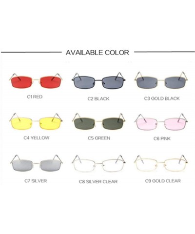 Aviator Small Sun Glasses Female Red Pink Lens Glasses Small Frame Shades C9 As Pciteu - C3 - C718YLA2Q27 $10.82