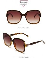 Sport explosion sunglasses gradient decorative glasses Leopard - CP197ZH78LA $19.79