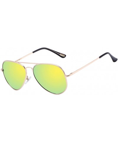 Aviator Premium Full Mirrored Aviator Sunglasses w/Flash Mirror Lens Polarized for Men & Women with Eyeglasses Case 805 - CE1...