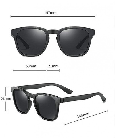 Square new TR90 box myopia polarized sunglasses fashion outdoor travel men's driving sunglasses - CH18ASCU990 $21.04