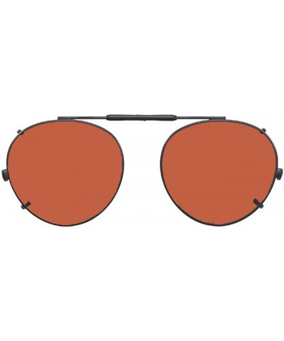 Round Visionaries Polarized Clip on Sunglasses - Round - Black Frame - 49 x 43 Eye - CK12MAP30OM $44.89