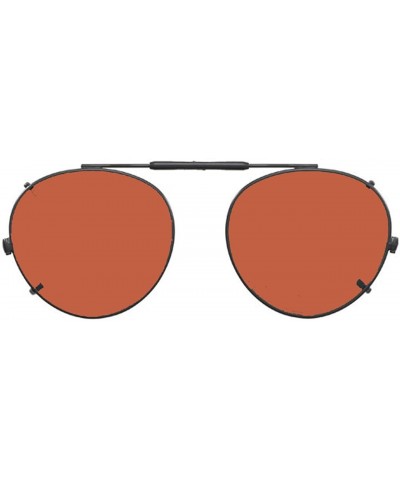 Round Visionaries Polarized Clip on Sunglasses - Round - Black Frame - 49 x 43 Eye - CK12MAP30OM $44.89