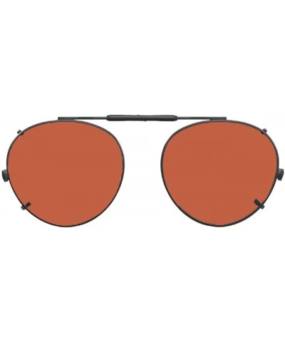 Round Visionaries Polarized Clip on Sunglasses - Round - Black Frame - 49 x 43 Eye - CK12MAP30OM $44.89