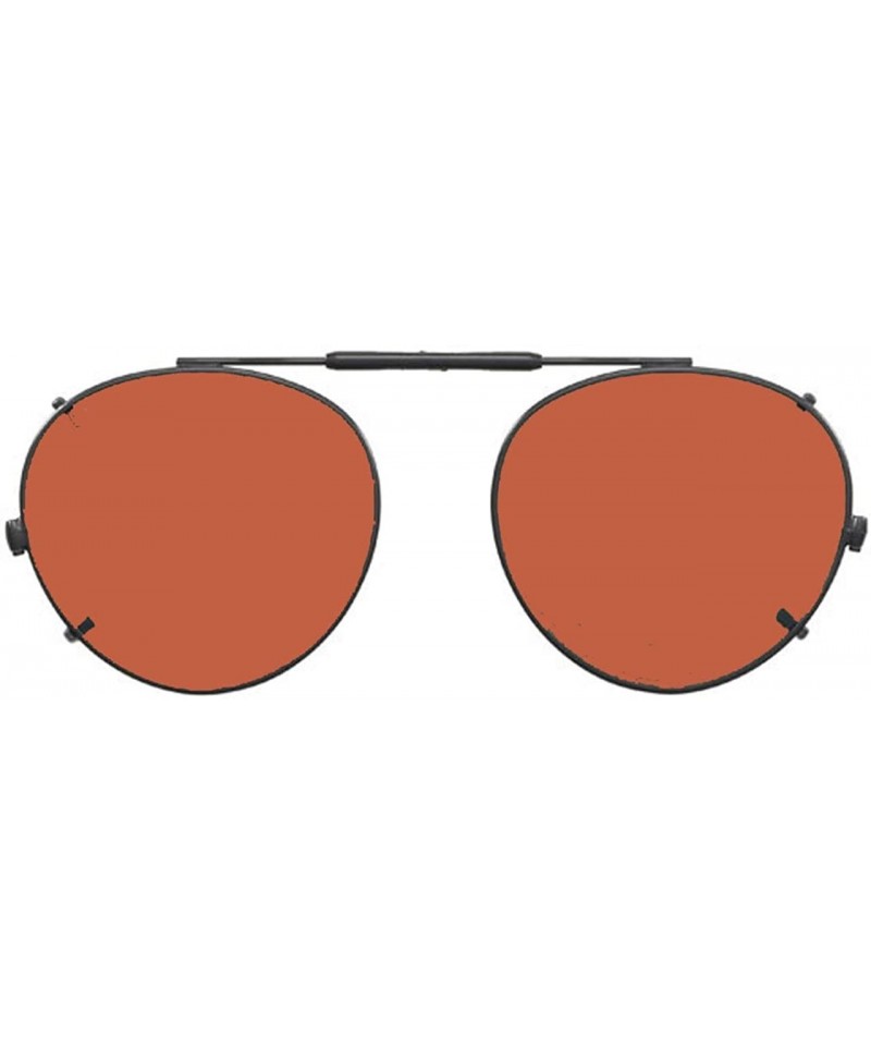 Round Visionaries Polarized Clip on Sunglasses - Round - Black Frame - 49 x 43 Eye - CK12MAP30OM $44.89