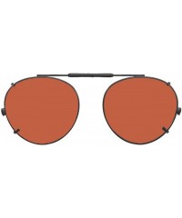 Round Visionaries Polarized Clip on Sunglasses - Round - Black Frame - 49 x 43 Eye - CK12MAP30OM $44.89