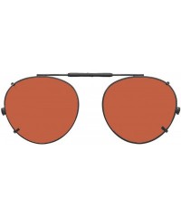 Round Visionaries Polarized Clip on Sunglasses - Round - Black Frame - 49 x 43 Eye - CK12MAP30OM $44.89