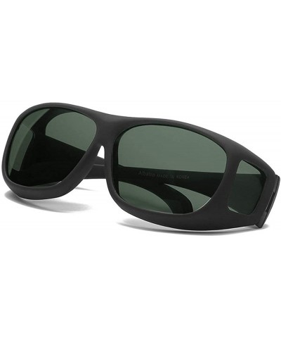 Wrap Polarized Sunglasses Around Glasses Driving - Green - CH18QYLDRZ8 $27.65